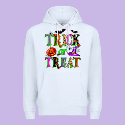 Trick Or Treat Premium Hoodie Designed By Zillion Design Studio