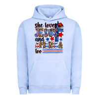 Pigment Grape Ice she loves jesus and america too Urban Hoodie - Zillion Design Studio