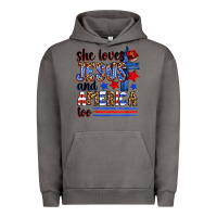 Pigment Tornado she loves jesus and america too Urban Hoodie - Zillion Design Studio