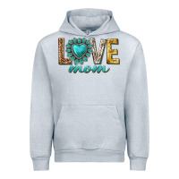 Heather Grey love mom western Urban Hoodie - texasbilliewilder