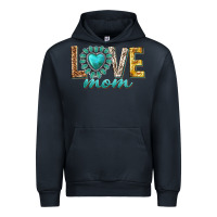 Navy love mom western Urban Hoodie - texasbilliewilder