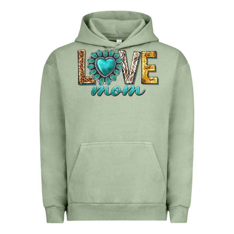 Love Mom Western Urban Hoodie by texasbilliewilder | Teevron