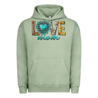 Pigment Oil Green love mom western Urban Hoodie - texasbilliewilder