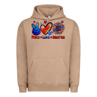Pigment Burro peace love america Urban Hoodie - Zillion Design Studio