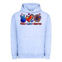 Pigment Grape Ice peace love america Urban Hoodie - Zillion Design Studio