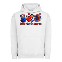 Pigment Lunar Rock peace love america Urban Hoodie - Zillion Design Studio