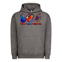 Pigment Tornado peace love america Urban Hoodie - Zillion Design Studio