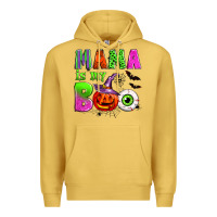 Antique Gold mama is my boo Premium Hoodie - Zillion Design Studio