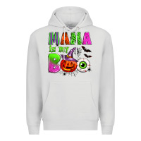 Dove Grey mama is my boo Premium Hoodie - Zillion Design Studio