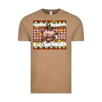 Vintage Coffee Stacked Christmas Farm Vintage Tee - Artiststas