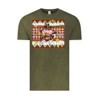 Vintage Olive Stacked Christmas Farm Vintage Tee - Artiststas