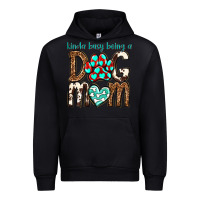 Black kinda busy being a dog mom Urban Hoodie - texasbilliewilder