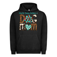 Pigment Black kinda busy being a dog mom Urban Hoodie - texasbilliewilder