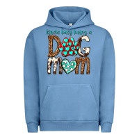 Pigment Pebble Blue kinda busy being a dog mom Urban Hoodie - texasbilliewilder