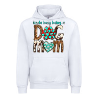 White kinda busy being a dog mom Urban Hoodie - texasbilliewilder