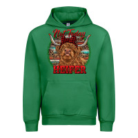 Emerald Highland Heifer Christmas Urban Hoodie - RanaPortraitStore