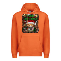 Carrot merry christmas heifer with cowbells Premium Hoodie - RanaPortraitStore
