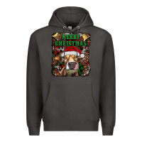 Smoke merry christmas heifer with cowbells Premium Hoodie - RanaPortraitStore