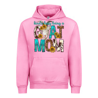 Fuchsia Pink kinda busy being a goat mom Urban Hoodie - texasbilliewilder