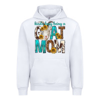 White kinda busy being a goat mom Urban Hoodie - texasbilliewilder
