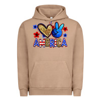 Pigment Burro peace love america Urban Hoodie - Zillion Design Studio