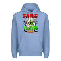 Colony Blue fang tastic dude Premium Hoodie - Zillion Design Studio