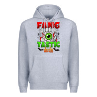 Heather Grey fang tastic dude Premium Hoodie - Zillion Design Studio