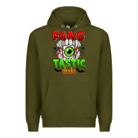 Army Green fang tastic dude Premium Hoodie - Zillion Design Studio
