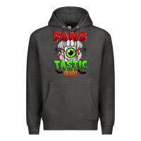 Charcoal Heather fang tastic dude Premium Hoodie - Zillion Design Studio