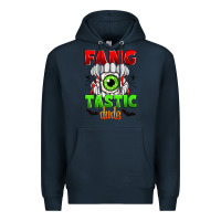 Navy fang tastic dude Premium Hoodie - Zillion Design Studio
