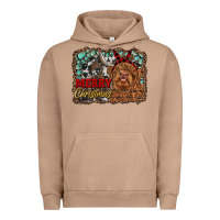Pigment Burro merry christmas highland cow Urban Hoodie - RanaPortraitStore