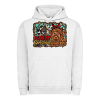 Pigment Lunar Rock merry christmas highland cow Urban Hoodie - RanaPortraitStore