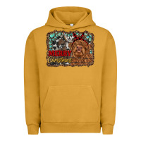 Pigment Peanut Butter merry christmas highland cow Urban Hoodie - RanaPortraitStore