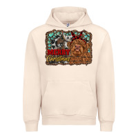 Sandshell merry christmas highland cow Urban Hoodie - RanaPortraitStore