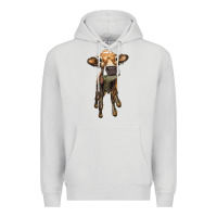 Dove Grey heifer cow Premium Hoodie - RanaPortraitStore