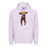 Lilac heifer cow Premium Hoodie - RanaPortraitStore