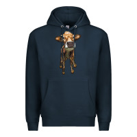 Navy heifer cow Premium Hoodie - RanaPortraitStore