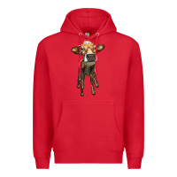 Red heifer cow Premium Hoodie - RanaPortraitStore