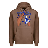 Chestnut I Have Two Moods Royal Blue Sneakers Afro Girl Premium Hoodie - texasbilliewilder