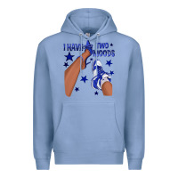 Colony Blue I Have Two Moods Royal Blue Sneakers Afro Girl Premium Hoodie - texasbilliewilder