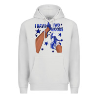 Dove Grey I Have Two Moods Royal Blue Sneakers Afro Girl Premium Hoodie - texasbilliewilder