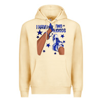 Pina Colada I Have Two Moods Royal Blue Sneakers Afro Girl Premium Hoodie - texasbilliewilder