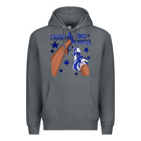 Rock I Have Two Moods Royal Blue Sneakers Afro Girl Premium Hoodie - texasbilliewilder