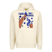Sandshell I Have Two Moods Royal Blue Sneakers Afro Girl Premium Hoodie - texasbilliewilder