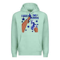 Seafoam I Have Two Moods Royal Blue Sneakers Afro Girl Premium Hoodie - texasbilliewilder
