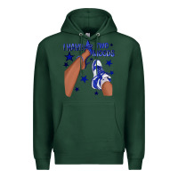 Sports Green I Have Two Moods Royal Blue Sneakers Afro Girl Premium Hoodie - texasbilliewilder