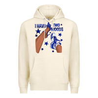 Tofu I Have Two Moods Royal Blue Sneakers Afro Girl Premium Hoodie - texasbilliewilder
