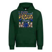 Forest Green loud and proud cheer mom Urban Hoodie - texasbilliewilder