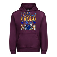 Mauve Wine loud and proud cheer mom Urban Hoodie - texasbilliewilder
