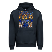 Navy loud and proud cheer mom Urban Hoodie - texasbilliewilder